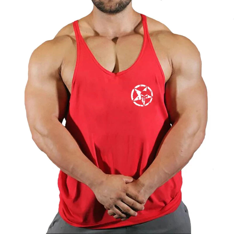 Débardeur stringer V-neck homme – coton respirant pour musculation & lifestyle