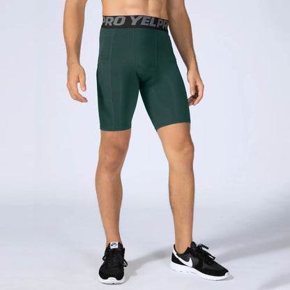 Short compression homme sport – Séchage rapide avec poche intégrée