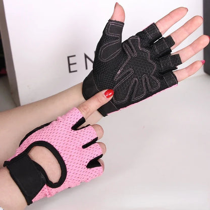 Gants de Sport Demi-Doigt – Antidérapants Silicone – Fitness & Cyclisme