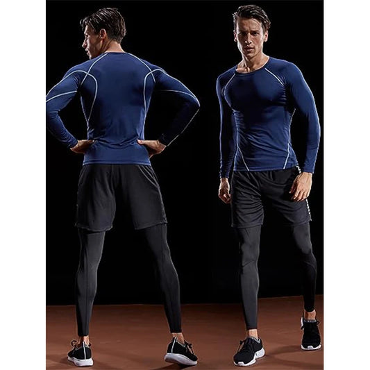 T-shirt compression manches longues homme – respirant, stretch et gainant