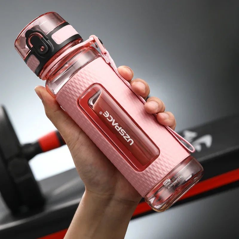 Gourde Sport UZSPACE – Tritan BPA Free – Bouchon Anti-Fuite & Infuseur Fruits