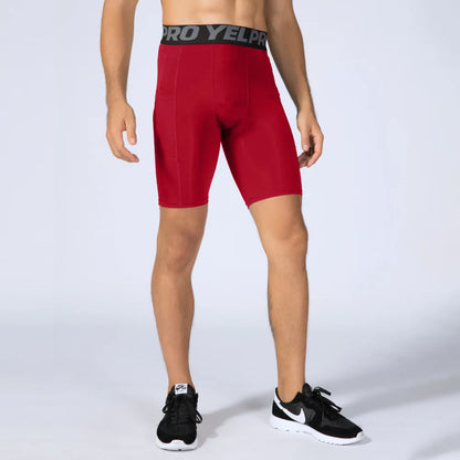 Short compression homme sport – Séchage rapide avec poche intégrée