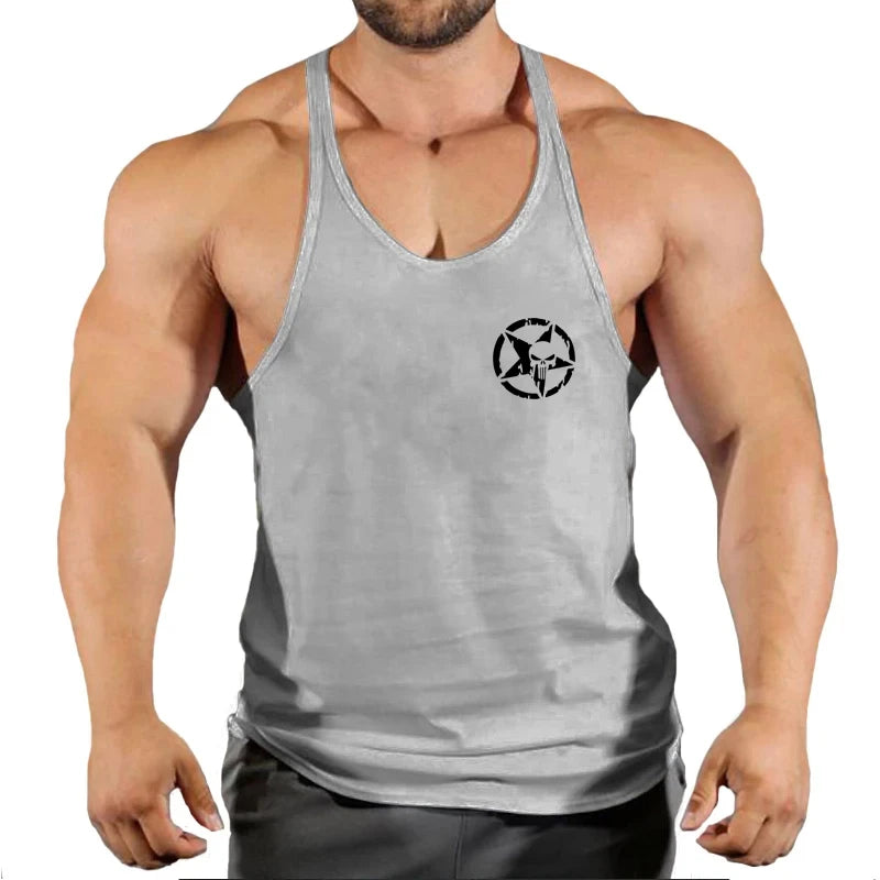 Débardeur stringer V-neck homme – coton respirant pour musculation & lifestyle