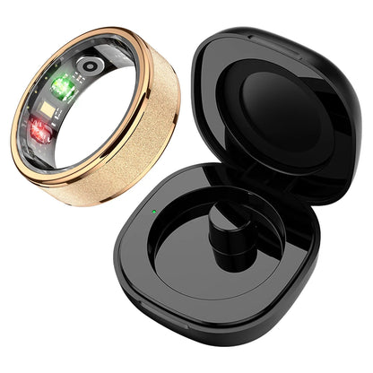 Bague connectée COLMI R10 – suivi santé 24/7 avec boîtier de recharge intégré