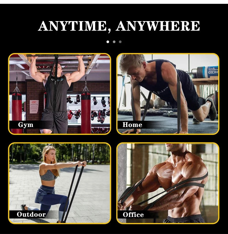 Bande de résistance musculation en latex – Heavy Duty Power Band pour traction, crossfit et entraînement