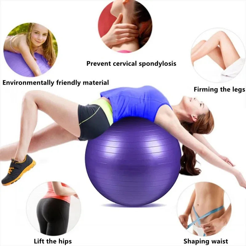 Gym Ball anti-éclatement 45–85 cm – ballon fitness, yoga & pilates