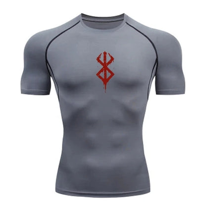 T-shirt compression homme "Berserk" – respirant, gainant et sèche rapide