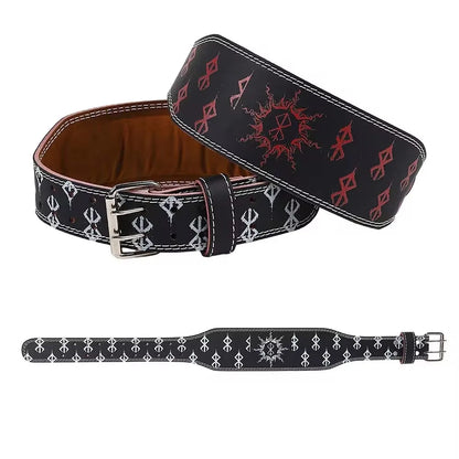 Ceinture de Musculation Fitness – Soutien Lombaire PU – Style Sport