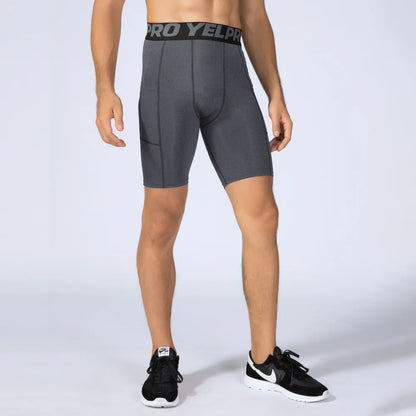 Short compression homme sport – Séchage rapide avec poche intégrée