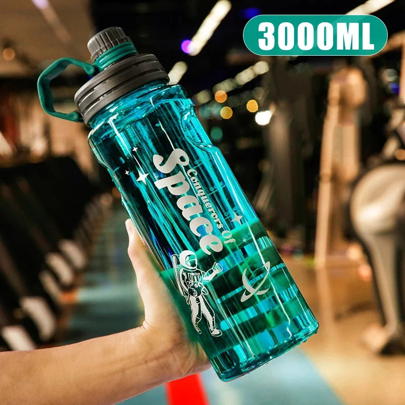 Gourde Sport Grande Capacité – 1L/2L/3L – Bouchon Anti-Fuite & Filtre