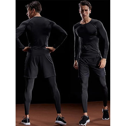 T-shirt compression manches longues homme – respirant, stretch et gainant