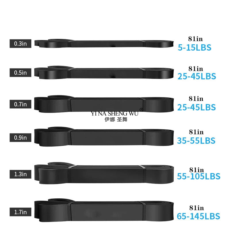 Bande de résistance musculation en latex – Heavy Duty Power Band pour traction, crossfit et entraînement