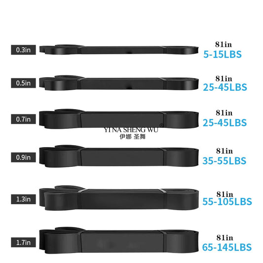 Bande de résistance musculation en latex – Heavy Duty Power Band pour traction, crossfit et entraînement