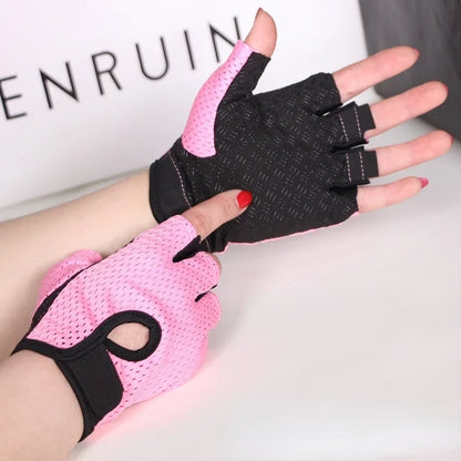 Gants de Sport Demi-Doigt – Antidérapants Silicone – Fitness & Cyclisme