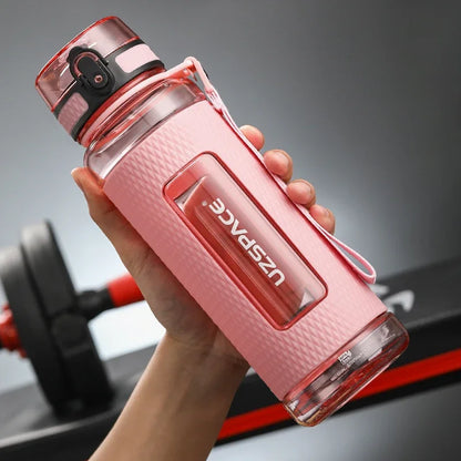 Gourde Sport UZSPACE – Tritan BPA Free – Bouchon Anti-Fuite & Infuseur Fruits