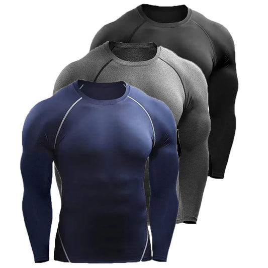 T-shirt compression manches longues homme – respirant, stretch et gainant