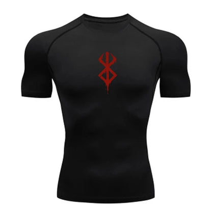 T-shirt compression homme "Berserk" – respirant, gainant et sèche rapide