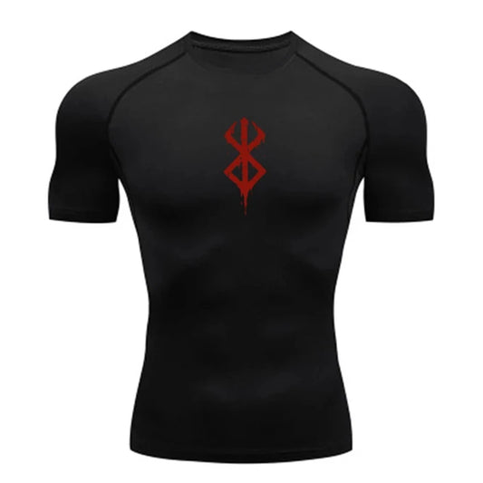T-shirt compression homme "Berserk" – respirant, gainant et sèche rapide