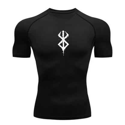 T-shirt compression homme "Berserk" – respirant, gainant et sèche rapide