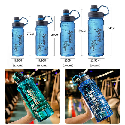 Gourde Sport Grande Capacité – 1L/2L/3L – Bouchon Anti-Fuite & Filtre