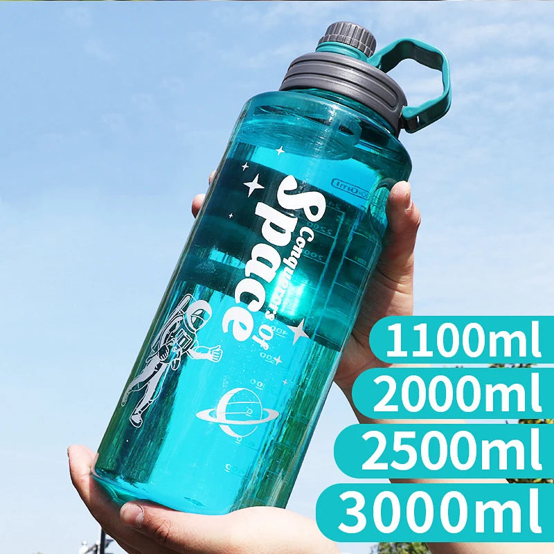 Gourde Sport Grande Capacité – 1L/2L/3L – Bouchon Anti-Fuite & Filtre